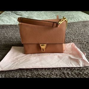 Coccinelli litchi color Italian leather bag